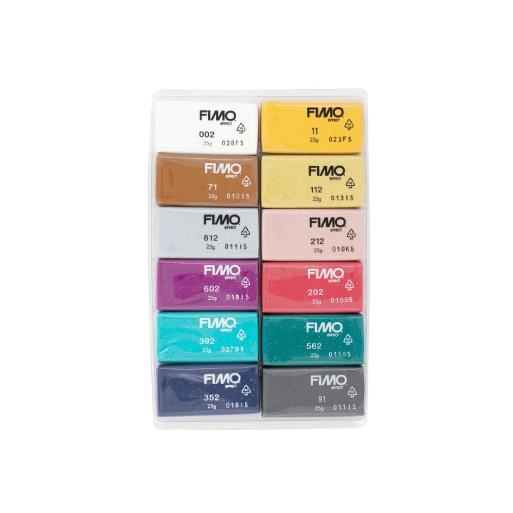 Fimo effect sparkle Colour Pack 12x25g 12 Farben