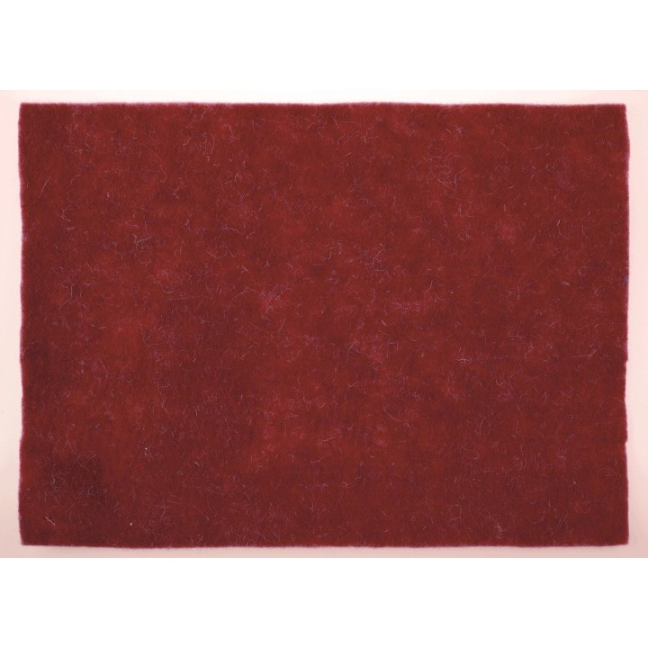 Wollfilz-Platte 30x40cm 4mm 30% Wolle/70% Polyster gerollt, rot