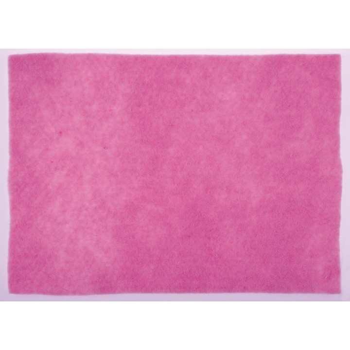 Wollfilz-Platte 30x40cm 4mm 30% Wolle/70% Polyester gerollt, pink