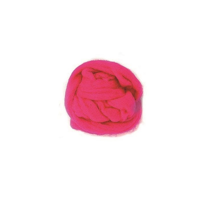 Schafwolle 50g pink 100% natur