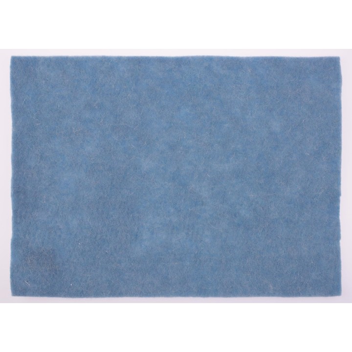 Wollfilz-Platte 30x40cm 4mm 30% Wolle/70% Polyester gerollt, hellblau