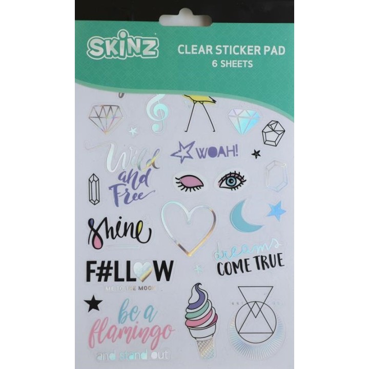 Sticker-Buch, Holographie 6 Seiten