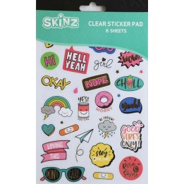Sticker-Buch, Retro Pop Art 6 Seiten