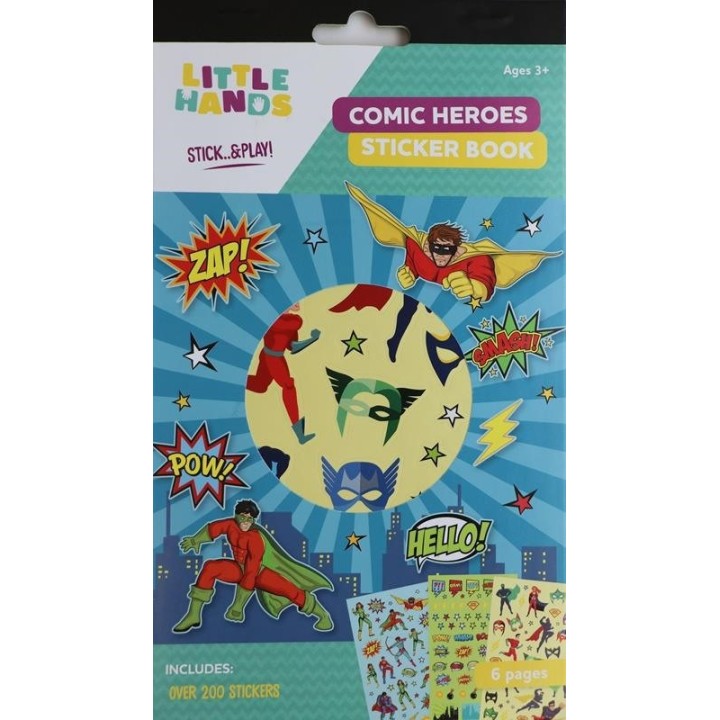 Sticker-book, Comic heros 6 pages