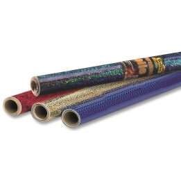 Holografische Folie, 40cmx1m 1 Rolle Dots in silber, selbstklebend