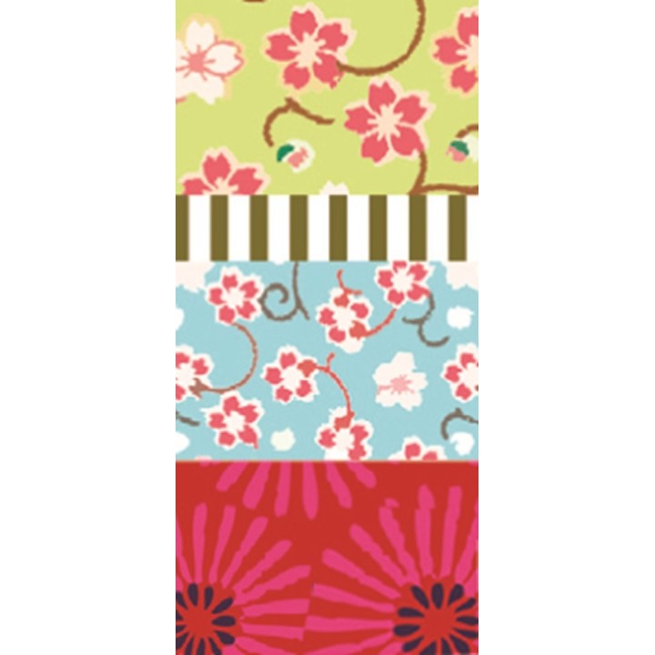 Washi-Tape, Blumenreigen 4er-Set