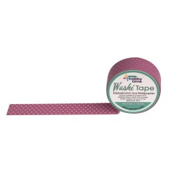 Washi-Tape pink with dots 15mmx10m