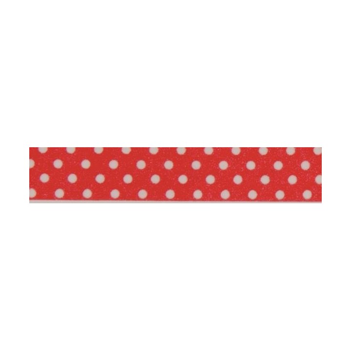 Washi-Tape red with dots 15mmx10m