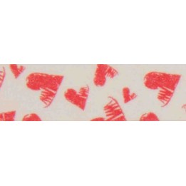 Washi-Tape Herzen rot 15mmx10m