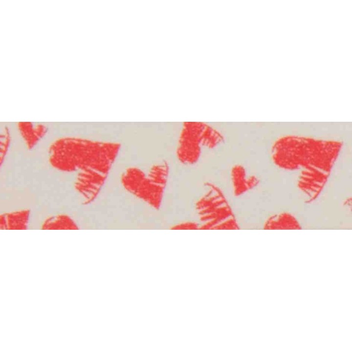 Washi-Tape red hearts 15mmx10m