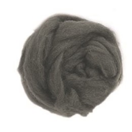 Schafwolle 50g silbergrau 100% natur