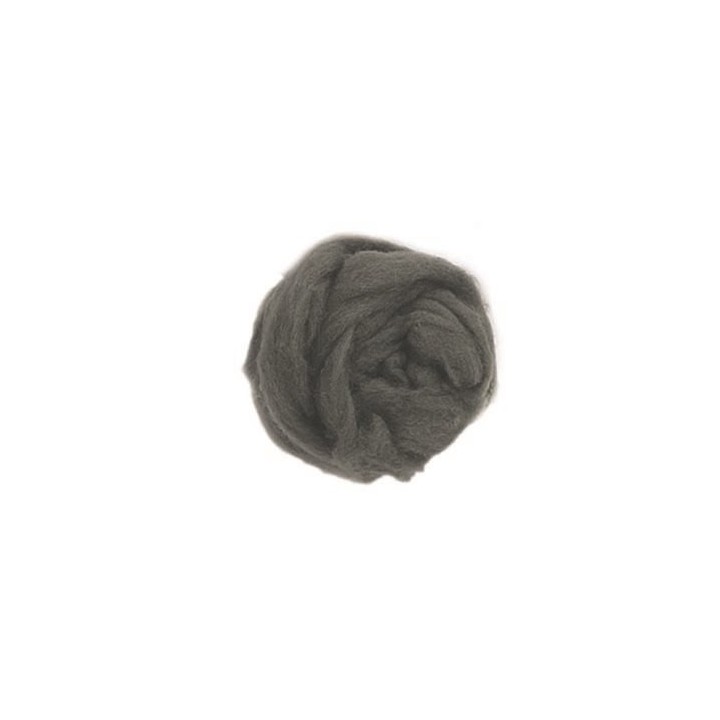 Schafwolle 50g silbergrau 100% natur