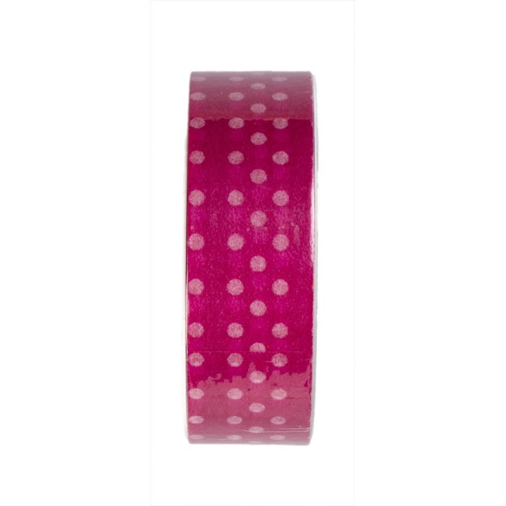 Washi-Tape Gepunktet rosa 15mmx10m
