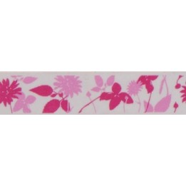 Washi-Tape pink flowers 15mmx10m