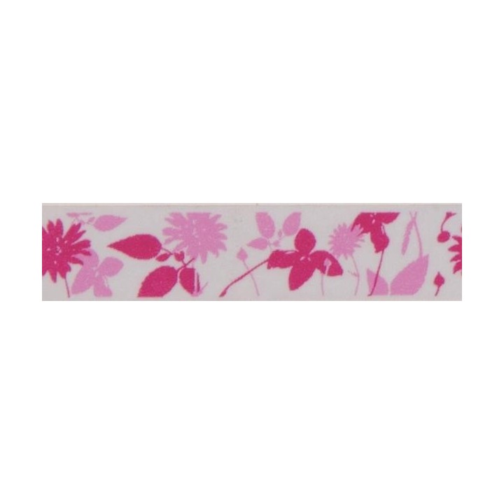 Washi-Tape Blumen rosa 15mmx10m
