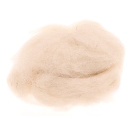 Schafwolle 30g weiss 100% natur