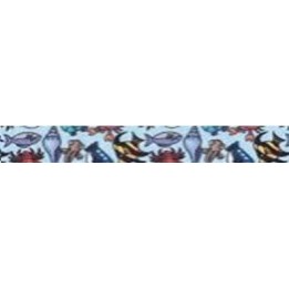 Washi-Tape 15mmx10m blau, mit Maritim