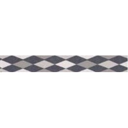 Washi-Tape 15mmx10m Raute, schwarz-weiss