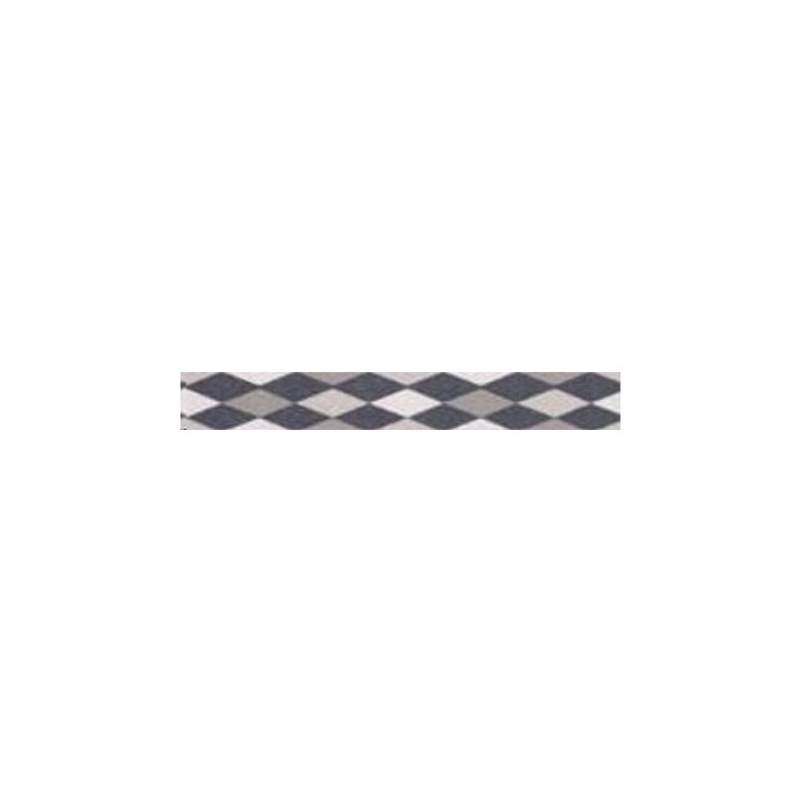 Washi-Tape 15mmx10m Raute, schwarz-weiss