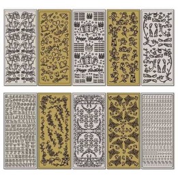 Relief-Sticker ''Ganzjahr'' 10 Blatt, ca.10x24cm