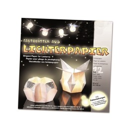 Lichterpapier weiss 12 Blatt 30x30cm