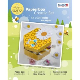 DIY paper box bee, 10x10x5cm