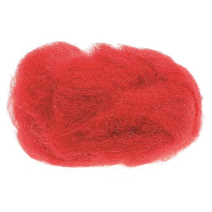 Laine de mouton 30g rouge 100% naturelle