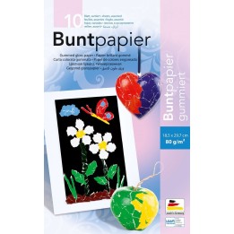 Papier de couleur, 10 feuilles 18,5x29,7cm couleurs assorties
