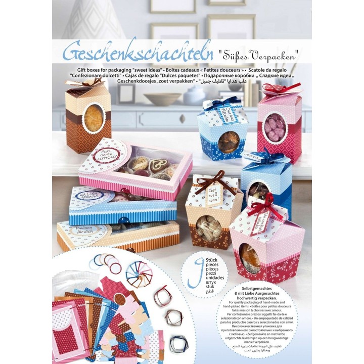 Gift boxes, 9 pcs