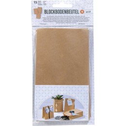 Sacs en papier naturel, 15 pcs 100x55x175mm, pour aliments