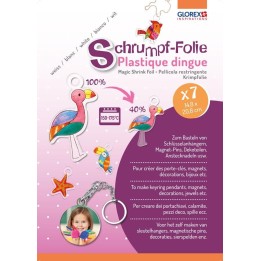 Plastique dingue A5 7 feuilles blanc