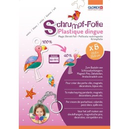 Schrumpffolie A4 5 Bogen transparent