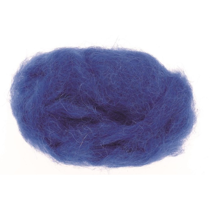 Schafwolle 30g königsblau 100% natur