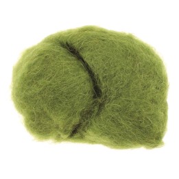 Schafwolle 30g grün 100% natur
