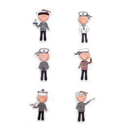 Maritime stickers seamen 6pcs 3,5x4cm