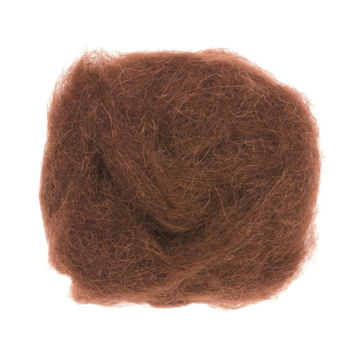 Schafwolle 30g braun 100% natur
