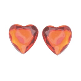 P&D coeurs 8mm rouge autocollant 63pcs