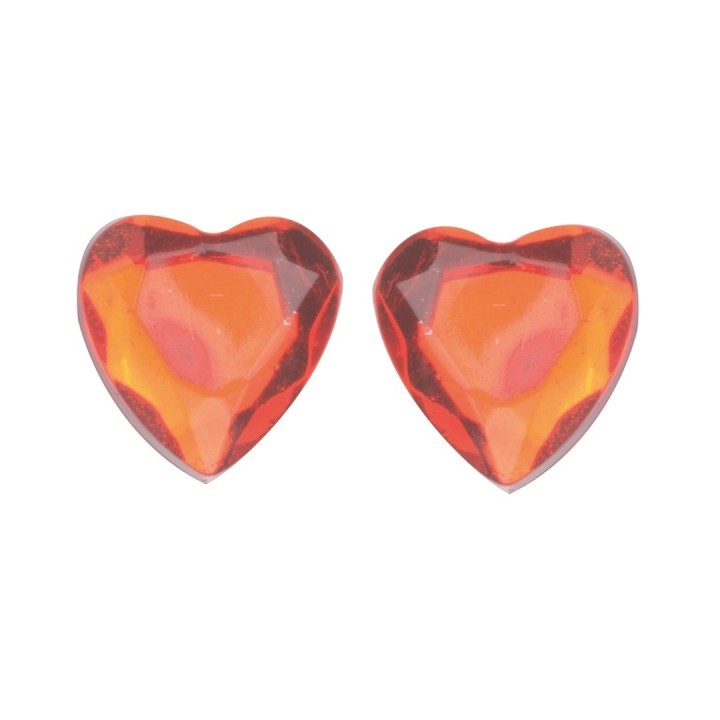 P&D Herzen 8mm rot selbstklebend 63 Stück