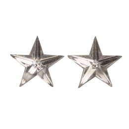 P&D étoiles 11mm 30pcs argent autocollant