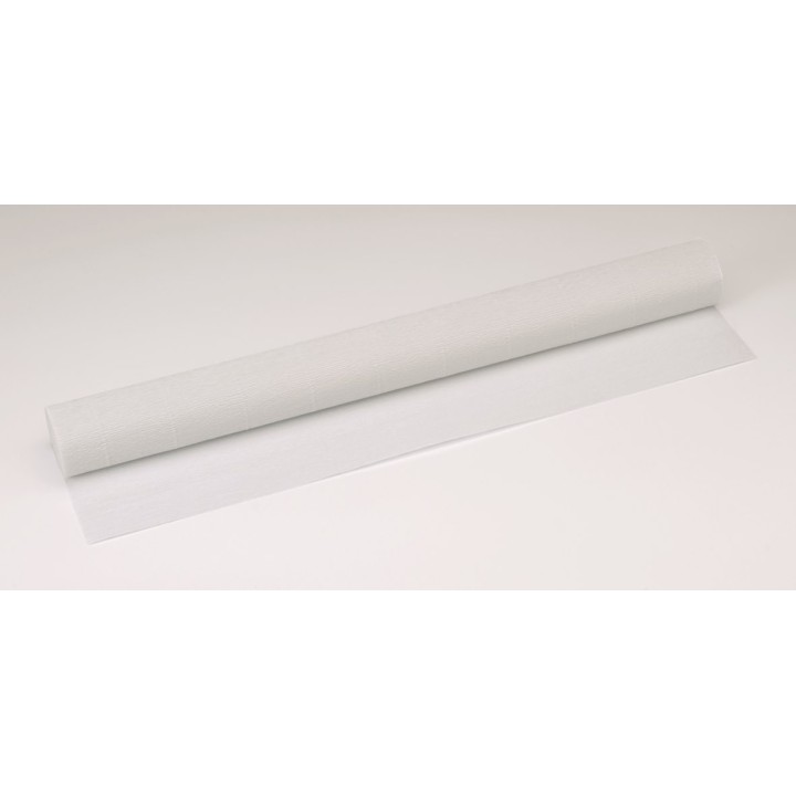 Crêpon fleuriste blanc 50x250 cm, 1 rouleau