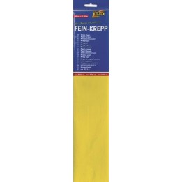 Crape paper yellow 32g/m2 50x250cm, 1 roll