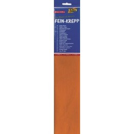 Crape paper light orange 32g/m2 50x250cm, 1 roll