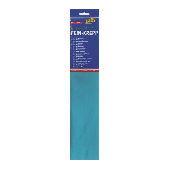 Krepp-Papier 32g/m2 lichtblau 50x250 cm 1 Rolle