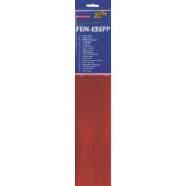 Krepp-Papier 32g/m2 feuerrot 50x250 cm 1 Rolle