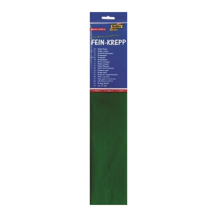 Krepp-Papier 32g/m2 moosgrün 50x250 cm 1 Rolle