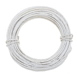 Fil de fer papier 2mm, 10m blanc