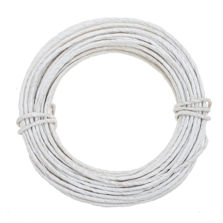 Papierdraht, 2mm, 10m weiss