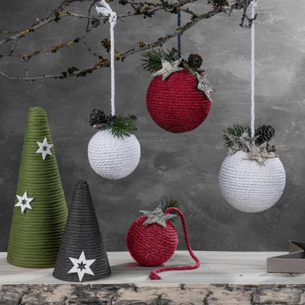 Makramee Weihnachtsschmuck