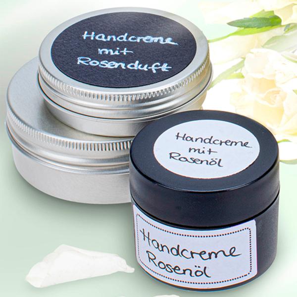 Handcreme mit Rosenöl