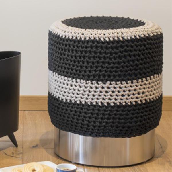 Makramee Hocker